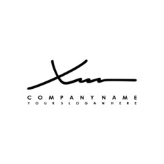 XW initials signature logo. Handwriting logo vector templates. Logo for business, beauty, fashion, signature