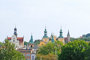 Fototapeta na wymiar old town, church castles, in Przemysl Poland