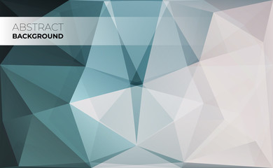 Obraz premium Abstract modern triangle polygonal background, vector illustration.