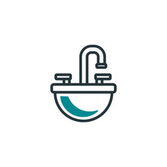 Isolated water tap icon fill vector design