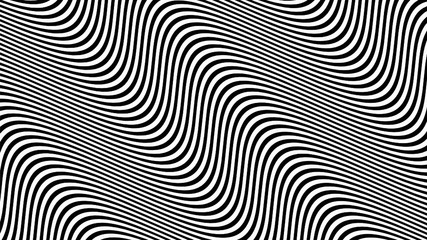 Vector - Black and White abstract diagonal stripes illusion