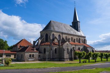 Die Kirche Saint Laurent in Montfaucon d'Argonne/Frankreich