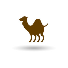 Camel icon. Vector concept illustration isolated on white