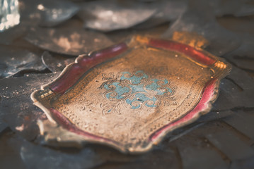 Vecchio Piatto Sporco Abbandonato