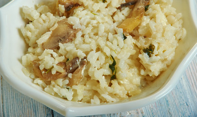 Spinach Feta mushroom   Risotto