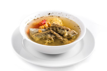 beautiful restaurant dish of Azerbaijan cuisine