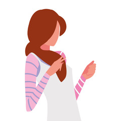 Supermodel avatar woman vector design