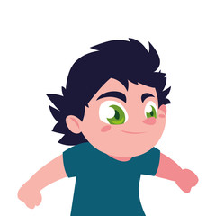 Isolated boy cartoon vector design
