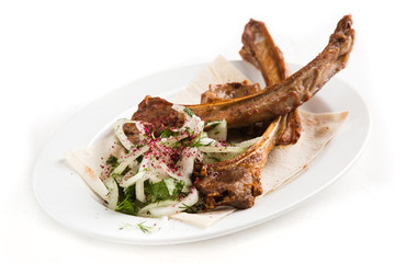 grilled fresh piece of meat