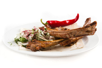 grilled fresh piece of meat