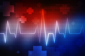 2d illustration Safety concept: Closed Padlock on digital background