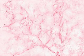 Fototapeta premium Top-view of pink marble texture background, natural tile stone floor with seamless glitter pattern for counter ceramic and interior exterior decorative.