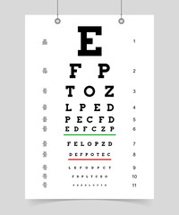Poster eyes test chart © TAlex