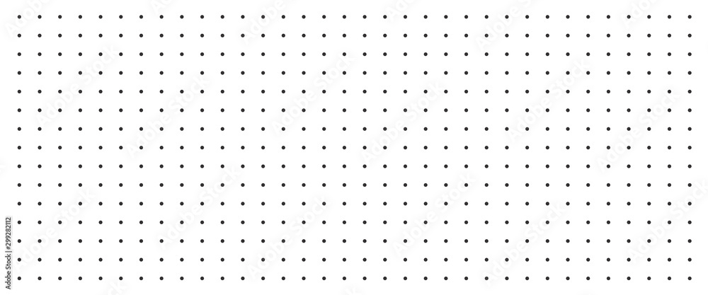 Wall mural background with monochrome dotted texture. polka dot pattern template
