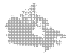 Fototapeta na wymiar Karte von Kanada