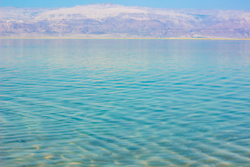 dead sea peaceful health care resort destination scenic background view of Israeli Middle East region 