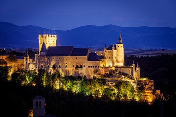 Hot air balloon festival in Segovia, Spain