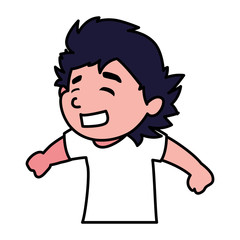 Isolated boy cartoon vector design