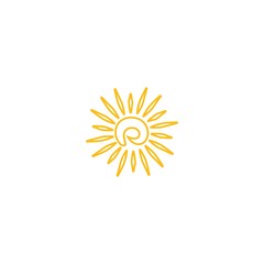 sun ilustration logo