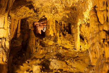 Tropfsteinhöhle in Rudine, Krk, Kroatien, Kvarner-Golf, Kroatien, Europa|Stalactite cave in Rudine, Krk, Croatia, Kvarner Gulf, Croatia, Europe