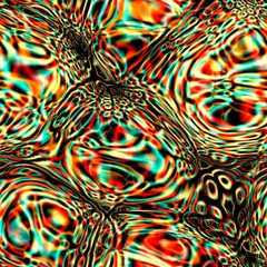 Artwork of light diffraction in glass