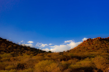Panorama du Waterberg en Namibie, Afrique