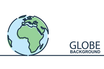 earth planet globe background for travel agency