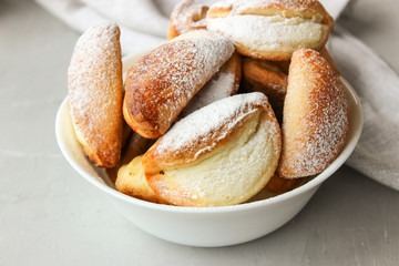 Juicy ruddy with cottage cheese