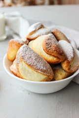 Juicy ruddy with cottage cheese