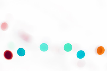 Abstract circle bokeh backgrounds, Colorful bokeh isolated on white background