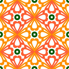 Bright seamless floral pattern on a light background.
