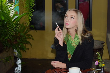 Portrait of a beautiful young woman