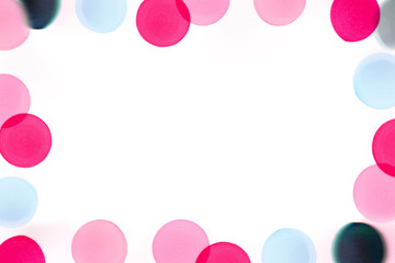 Abstract circle bokeh backgrounds, Colorful bokeh isolated on white background