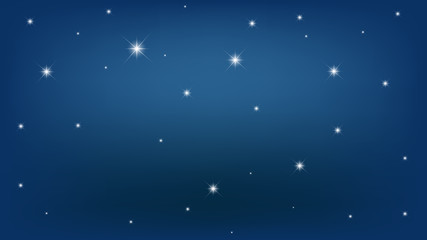 vector background with stars, night