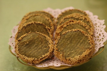 Mung Bean Vegan Cookie With Sesame Seeds 2