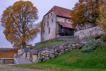 Fototapeta na wymiar old castle in autumn in austria