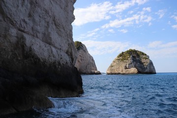 Rocky coastline in Greece