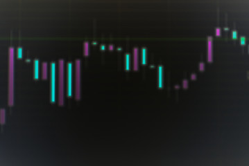 Economic graph diagrams stock market, for business and financial concepts.Dark background.