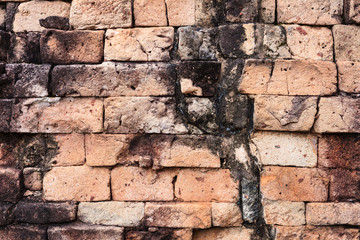 brick wall of sandstone as background