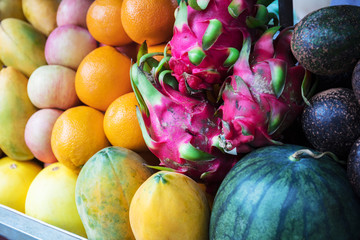 fresh tropical fruits