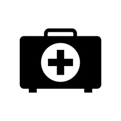 First aid kit icon in trendy flat style isolated on white background