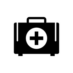 First aid kit icon in trendy flat style isolated on white background