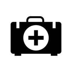 First aid kit icon in trendy flat style isolated on white background