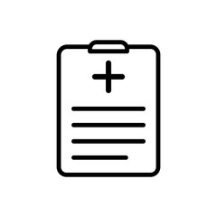 Medical sheet icon vector design template