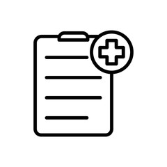 Medical sheet icon vector design template