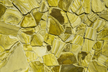 Texture of beautiful sandstone masonry of modern time. average plan