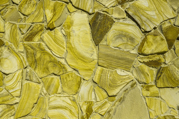 Texture of beautiful sandstone masonry of modern time. average plan