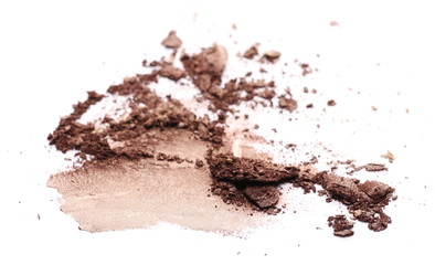 Face powder makeup isolated on white background, side view