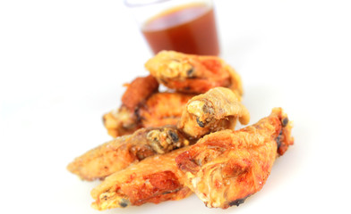 Alitas de pollo con miel