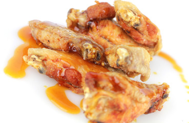 Alitas de pollo con miel